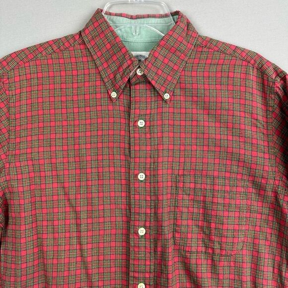 Brooks Brothers Men’s Flannel Shirt Medium Slim Fit - Picture 8 of 8